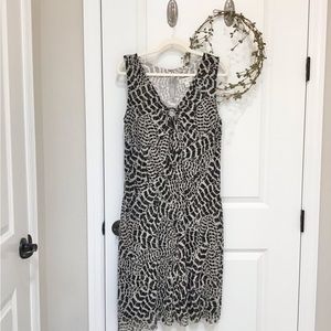 St. John Sport Mesh Animal Print Dress Size L, EUC